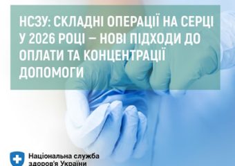 НСЗУ: складні операції на серці у 2026 році — нові підходи до оплати та концентрації допомоги